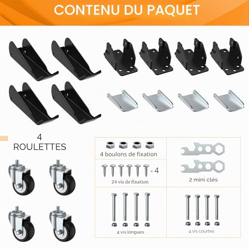 Roulettes pour établi robustes avec roues en uréthane - 7