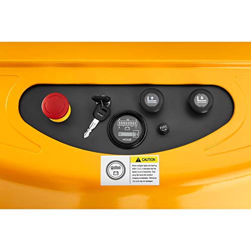 Xilin Semi Electric Stacker Material Lift 118\" Lifting Height with Adjustable Forks 2200lbs Capacity - Thumbnail 6