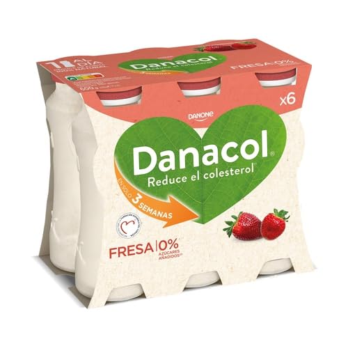DANACOL Leche fermentada desn. con edulcorantes,esteroles vegetales añadidos (PACK DE 3 Und.) 6X100...