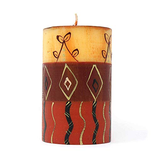 Global Crafts PCGB3BGZ-595604 Single Boxed Hand-Painted Pillar Candle thumb #4