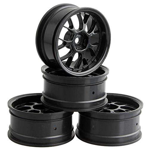 LAFEINA 4PCS RC Car Plastic Wheels Rims Diameter 52mm for 1/10 Scale On