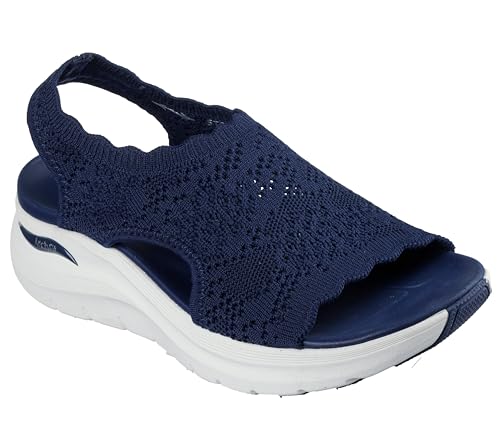 Image of Skechers Women's Arch Fit 2.0 - Flawless Choice | Arch Fit 2.0 Sandal, Yoga Foam Cushioned Footbed, Machine Washable, Stretch Fit, APMA Seal of Acceptance