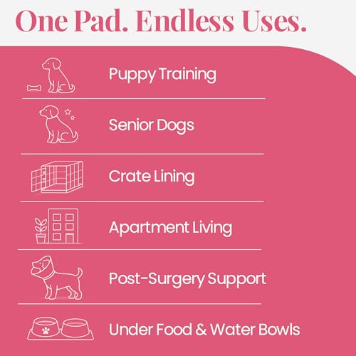 Image of Pupiboo Disposable Dog and Cat Training Pads Highly Absorbent Pee Pads, Leak Proof Backing, for Housebreaking & Potty Training - 23x23 in (100 Count)