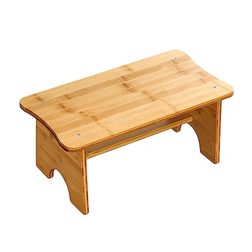 STOBAZA Mini Step Stool Wooden Footstool Toilet Foot Stool for Adults Potty Seat Safety Edge
