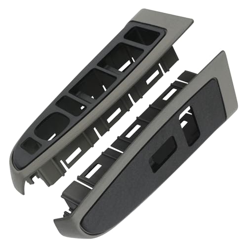 Window Switch Bezel Cover Gray Compatible with Chevy Chevrolet Avalanche Silverado Suburban Tahoe, GMC Sierra Yukon, Cadillac Escalade 2004-2007 89045129 89045121 Window Switch Trim Accessories