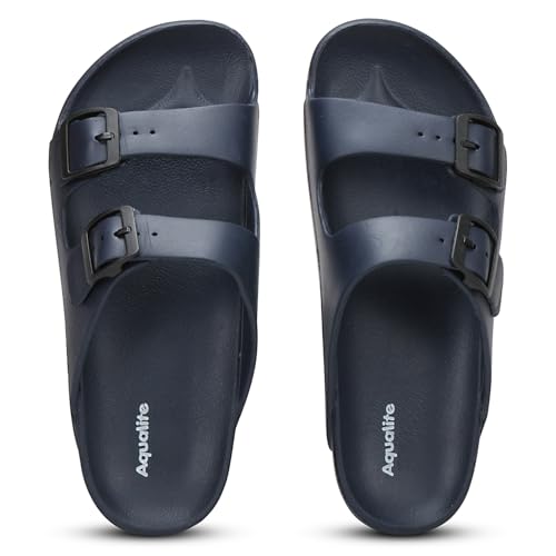 Image of Aqualite NEO-1258 Men Slides Sandal with Slip-on wear, Comfort and Flat Base Sandal for dailywear uses