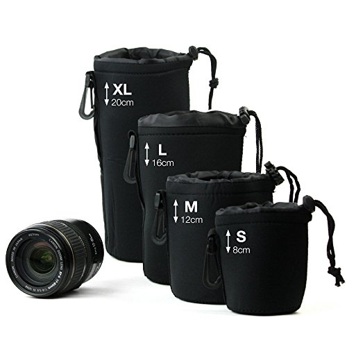 CELLONIC Borsa per Obiettivo per 20cm x 10cm (XL)