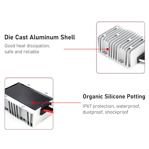 Convertisseur de tension abaisseur 30V 60V à 19V étanche pour circuit électrique