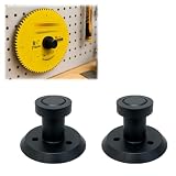 Saw Blade Holder, Wall Mount Circular Saw Blade Organizer for 30mm Arbor Blades, Multi Blade Storage Rack for Table Saw, Miter Saw & Track Saw Blades, Secure Wall Storage 2Pcs (Black)