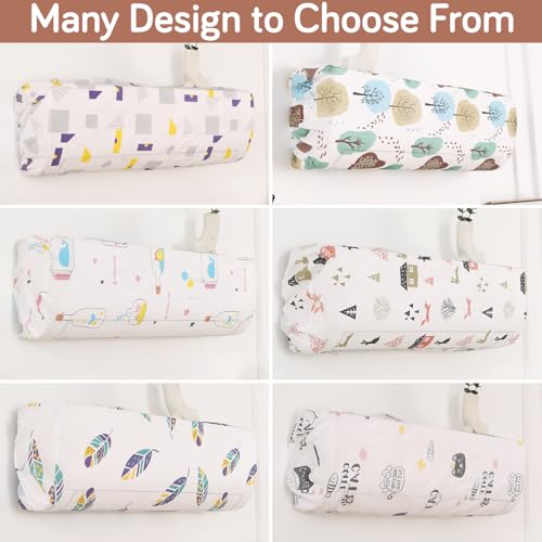 Image of HOKIPO AC Cover for most 2 Ton Split AC | Fits AC Units upto Size 110x33x31 cm | Dustproof, Waterproof & Washable Indoor Unit Cover | Protective & Decorative | Whimsical Bottles (D3-AR5874)
