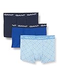 GANT Herren ICON G Trunk 3-Pack Boxershorts, Silver Lake Blue, L