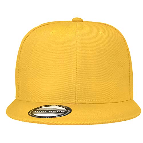 Image of Falari Wholesale 12 Pack Snapback Hat Cap Hip Hop Style Flat Bill Blank Solid Color Adjustable Size