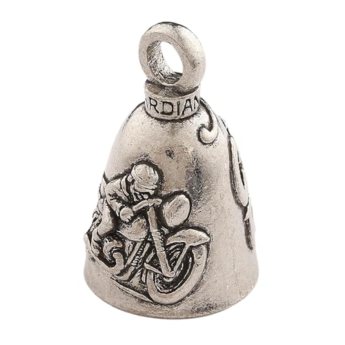 Image of Guardian Bell Good Luck Bell w /Keyring & Black Velvet Bag | Motorcycle Bell | Lead-Free Pewter | Made in USA