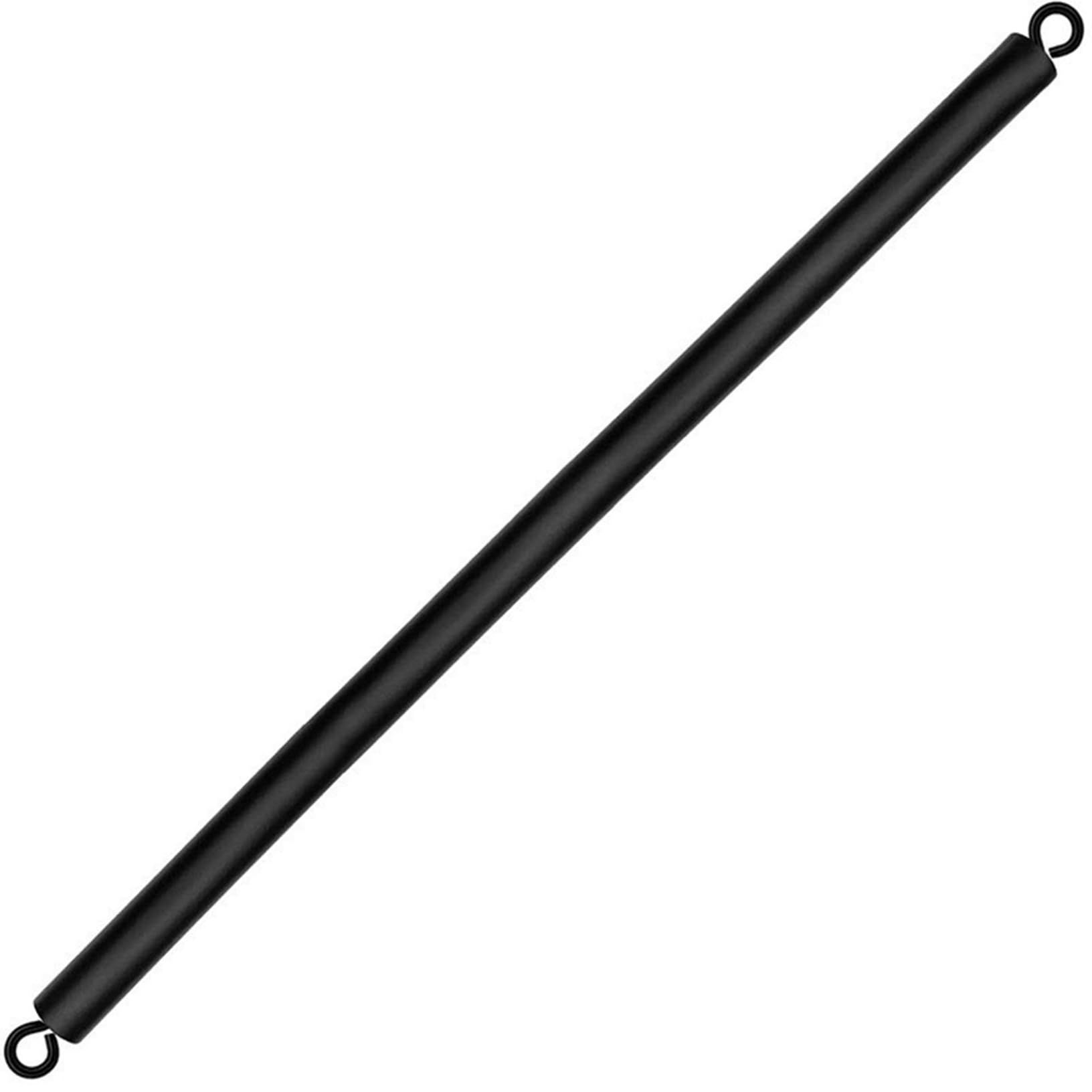 Peosaard Spreader Bar, Pilates Bar, Detachable 3 Section 39 Inch Pilates Stick, Black Spreader with 360° Swivel Loop End, Equipment for Home Exercise, Gym, Stick