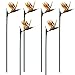 Qingriver 6 Pcs 32' Artificial Bird of Paradise Flowers Plants for Home Garden Wedding Party Decor (Yellow)
