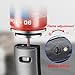 Portable Windproof Straight Flame Lighter Butane Torch Lighter with Flame Lock and Visible Transparent Window Suitable for Outdoor Camping(Orange)
