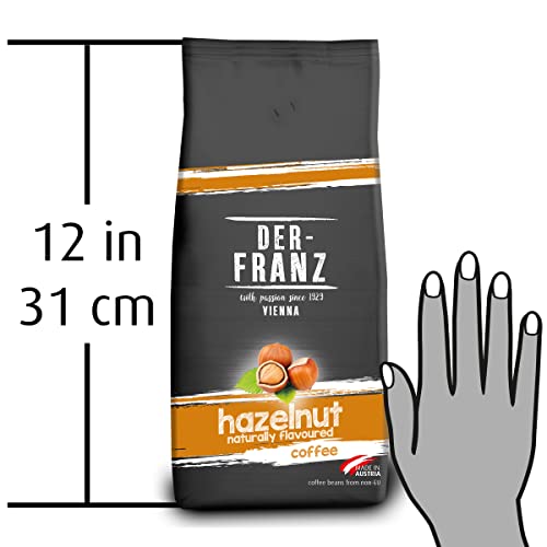 Der-Franz Kaffee, Mischung aus Arabica und Robusta, geröstet, ganze Bohne aromatisiert mit...