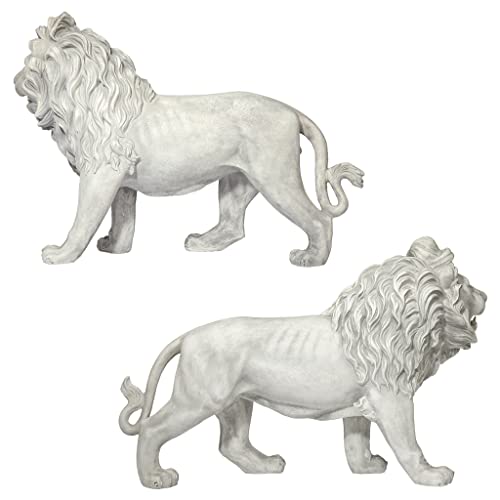 Design Toscano Ky9167 Regal Lion Sentinels Of Grisham Manor Statue, Antique Stone #TOP4