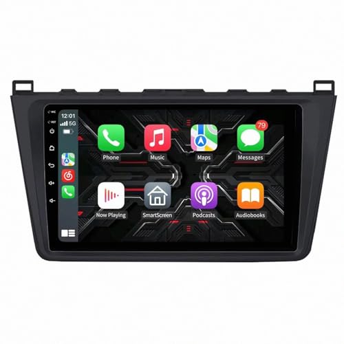 Autoradio Portátil Mazda 6 con Apple Carplay Android Auto y pantalla táctil de 4 núcleos