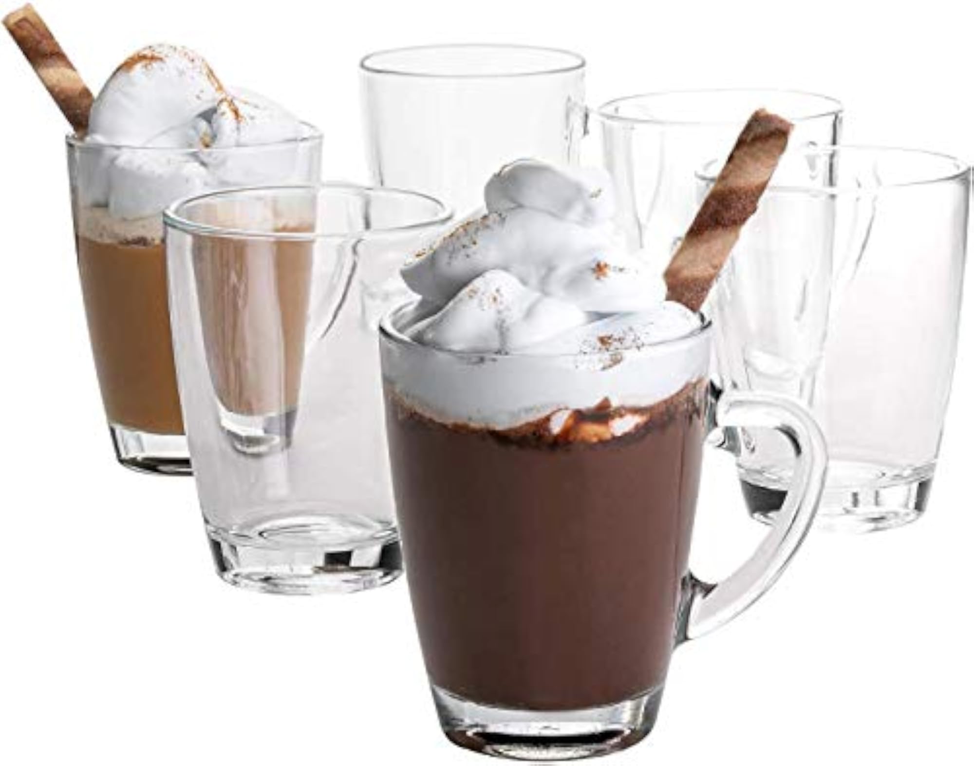 Modern Glass Coffee Mug with Convenient Solid Handle