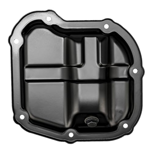 Image of KAX NSP37A Engine Oil Pan Fit for Nissan Versa 1.6L 2012-2019, Nissan Versa Note 2014-2019, Nissan Kicks 2018-2020, with Drain Plug
