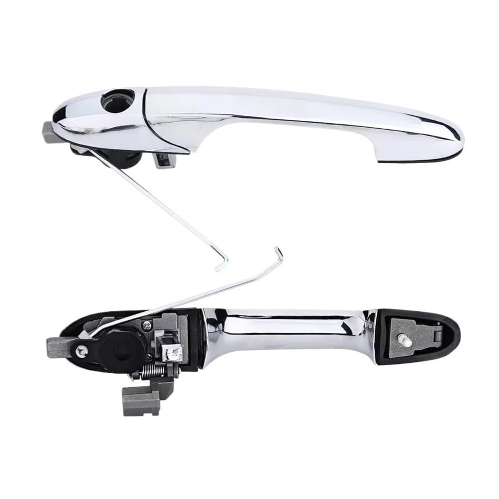 RAtsch Car Side Exterior Door Handle for 500 2007-2020 Passenger Left Or Right Side Chrome Outer Door Handle 735592026 735592012(2pcs)
