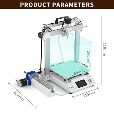 TRONXY 3D Printer Moore 2 Pro Clay 3D Printer, 3D Model Pottery Suitable for Kiln, Liquid Deposition Molding Ceramic 3D Printers, 10x10x10.2 inch