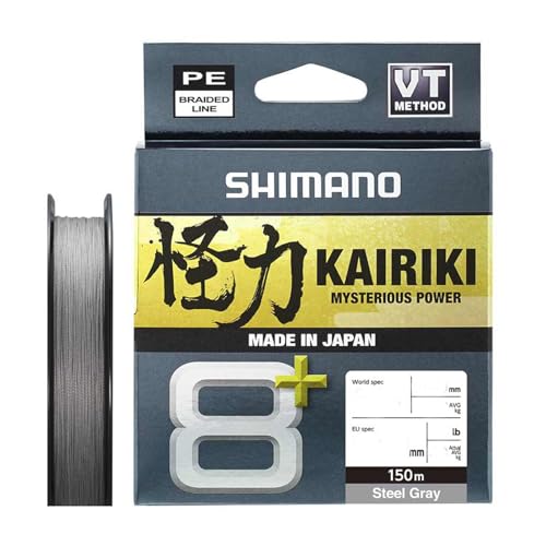 Line Kairiki 8+ 150m 0.20mm tressage gris 16kg pour la pêche aux leurres