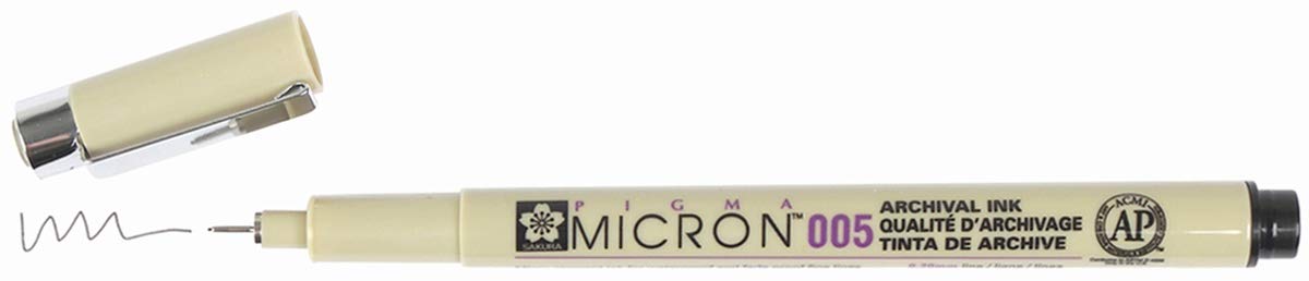 SAKURA Pigma Micron Black Ink Multi-tip Set, 10 Pack: Black 8 Count (Pack of 2) Ink Pen Set