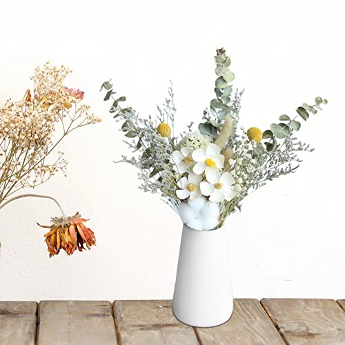 Ramo de Flores Secas con Hojas de Eucalipto y Violetas Blancas miniatura 7