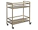Signature Design by Ashley - Kailman Bar Cart - Mid-Century Modern - Gold Finish