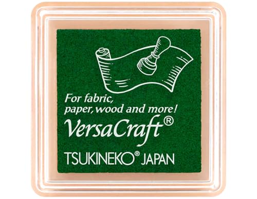 Tinta VERSACRAFT para textil color verde Clover 33x33mm. Almohadilla