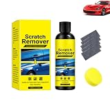 Quita Arañazos Coche,2026 NEW Reparador Arañazos Profundos Coche,Crema Reparadora de Rayones con Paño y Esponja,Car Paint Scratch Repair Remover,Para Micro Arañazos Marcas,Varios Tipos de Coches