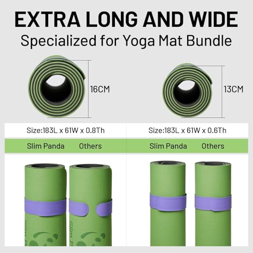 Slim Panda Yoga Mattenband,Yoga Mat Carrier is Designed to keep Your Yoga Mat Tightly Rolled in Seconds, Fits Most Yoga Mats (60 cm L x 5 cm W) - Image 6