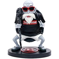 AYDQC Figuras de acción de la Bola Maestro Roshi Kame Sennin Animado Modelo de Caracteres Estatua Blanca fengong (Color : Black)