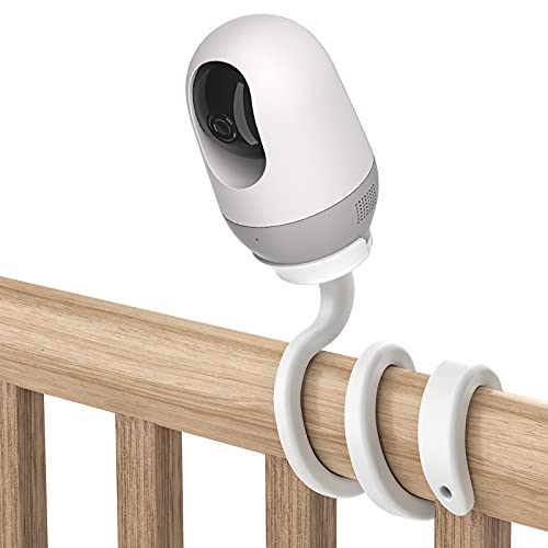 Baby Monitor Mount for Nooie Baby Monitor/Nooie Dog Camera - Flexible 360° Babymonitor Stand Holder, No Need to Drill