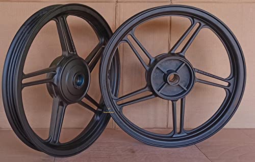 Par de Rodas de Liga Leve Dianteira Tambor Cg 150 160 Titan Fan Start – Fabreck 5 Palitos