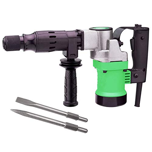 Image of 5kg demolition hammer machine 230v AC powered drill 3000r /min 800watt-1200w concrete wall tiles wiring road breaker-(SDS Chuck /800w,1200 watt /3000rpm /230V 60Hz /Multicolor /Heavy metal & plastic body)