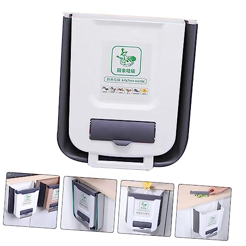 Bote de basura plegable para cocina gris Levemolo miniatura 6