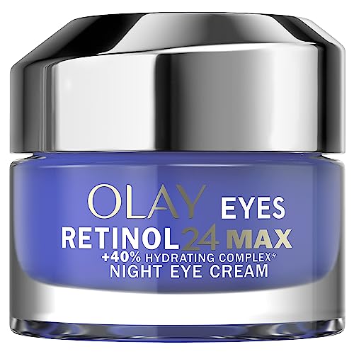 Olay Regenerist Retinol 24 MAX Crema Contorno De Ojos De Noche, Con Complejo Retinoide Y Niacinamida (Vitamina B3) Para Una Piel Suave Y Radiante En 14 Noches, Sin Perfume, 15 ml