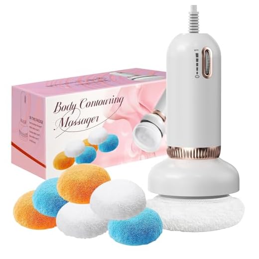 PIEARA Massageador de celulite, máquina de modelar o corpo, massageador com 6 almofadas laváveis, massageador elétrico portátil para abdômen, cintura, pernas, braços, nádegas