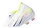 Adidas Unisex-Adult Edge.3 Predator Firm Ground White/Solar Yellow/Power Blue (Laceless) 10