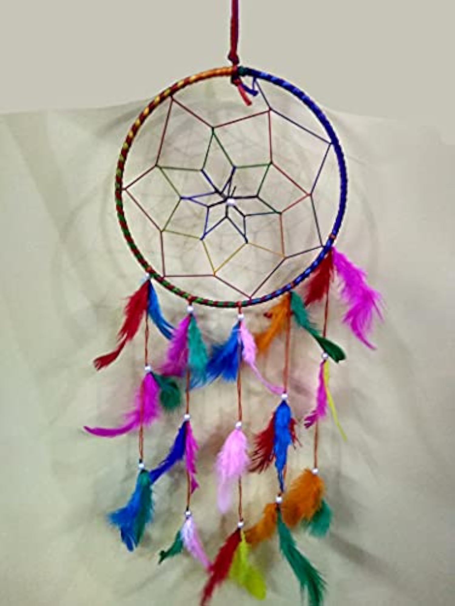 Handmade Dream Catchers Wall Decor, Multi Single Ring