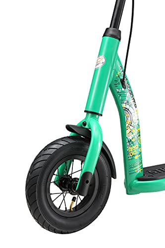 STAR SCOOTER Kinder Tret Roller ab 5 Jahre | City Kick Scooter Luftreifen H&ouml;henverstellbar 10 Zoll New Gen | Gr&uuml;n