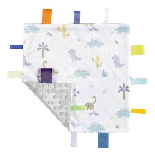 Image of CREVENT Security Blanket for Babies, Soft Baby Lovey Comforter, Sensory Plush Blanket for Baby Girls, Calming Sleep Companion, 10 inch x 10 inch 2pcs