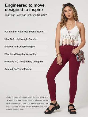 Image of Conceited High Waist Leggings in Shorts, Capri and Full Length - Buttery Soft - 3 inch High Waistband - Regular and Plus Size