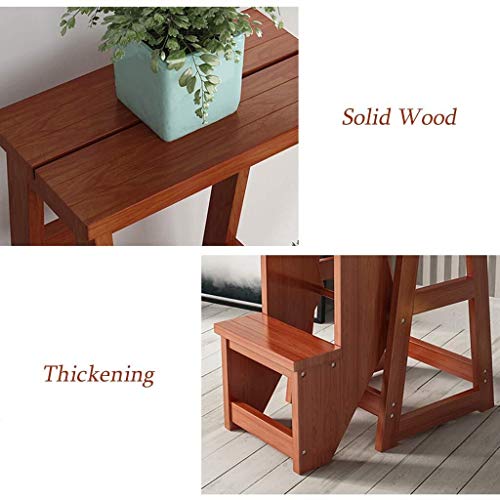 Échelle en bois de qualité supérieure et tabouret de rangement
