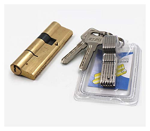 Bombin Cerradura Seguridad,Cilindro Cerradura Segu Cilindro De La Puerta Bloqueo Sesgado 65 70 80 90 115mm AB Llave Antirrobo Entrada Lock Latón Alargada Llaves Extendidas(90(45 45))