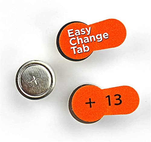 Powermax Size 13 Hearing Aid Batteries, Orange Tab, 64 Count #TOP4