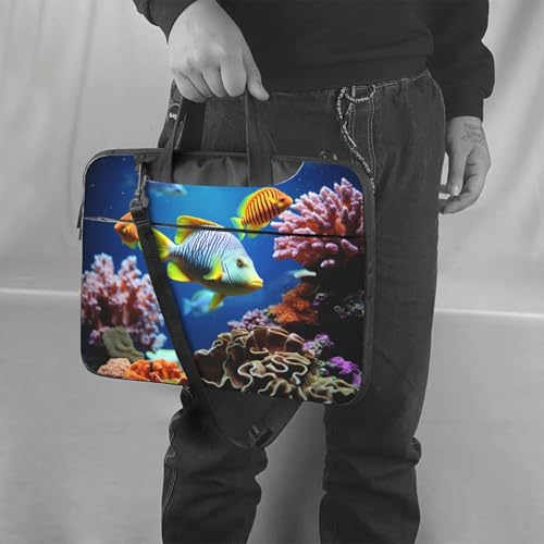 Bolso Tote para Laptop con Diseño Colorido de Peces miniatura 6
